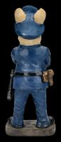 Hundefigur - Bulldogge als Polizist