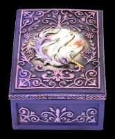 Tarotbox mit Einhorn lila