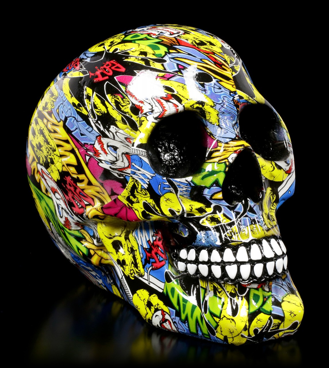 Colourful Skull - Graffiti