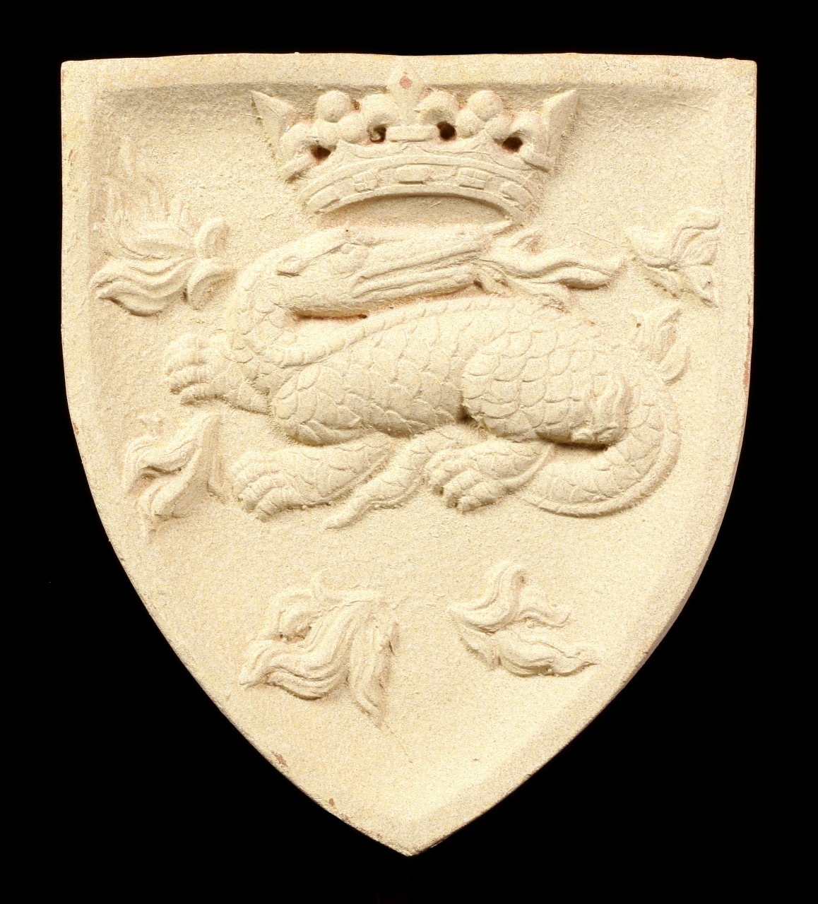 Ritter Wappen Wandrelief - Französischer Salamander