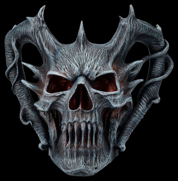 Skull Figurine with Horns - Death Embers
