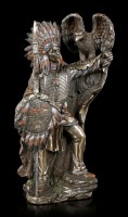 Native Indian Figurine - Chief with Eagle