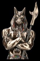 Anubis Figur als Krieger - bronziert