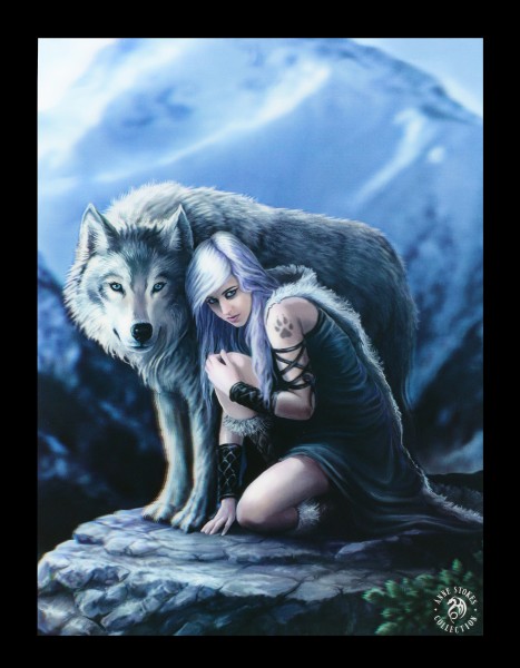 3D Picture with Wolf - Protector