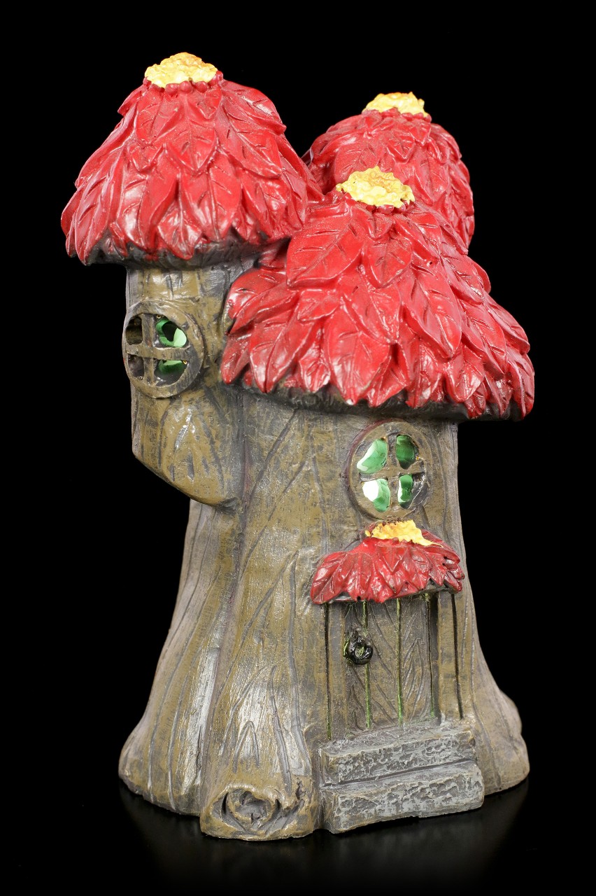 Fairy House with LED - Red Flower Tree