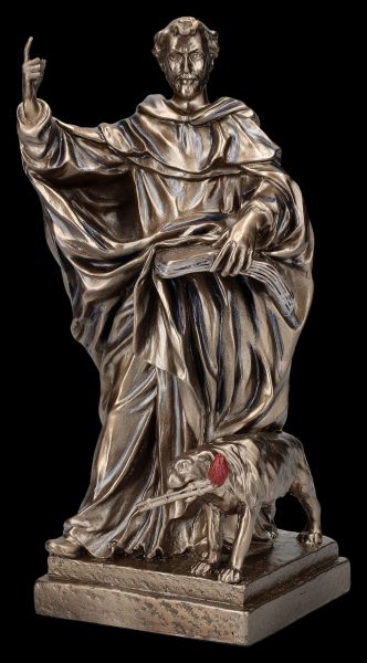 Heiligenfigur - Dominikus mit Hund