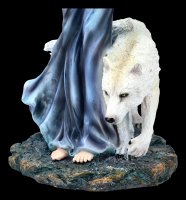 Elfen Figur - Corelei mit Eule und Wolf
