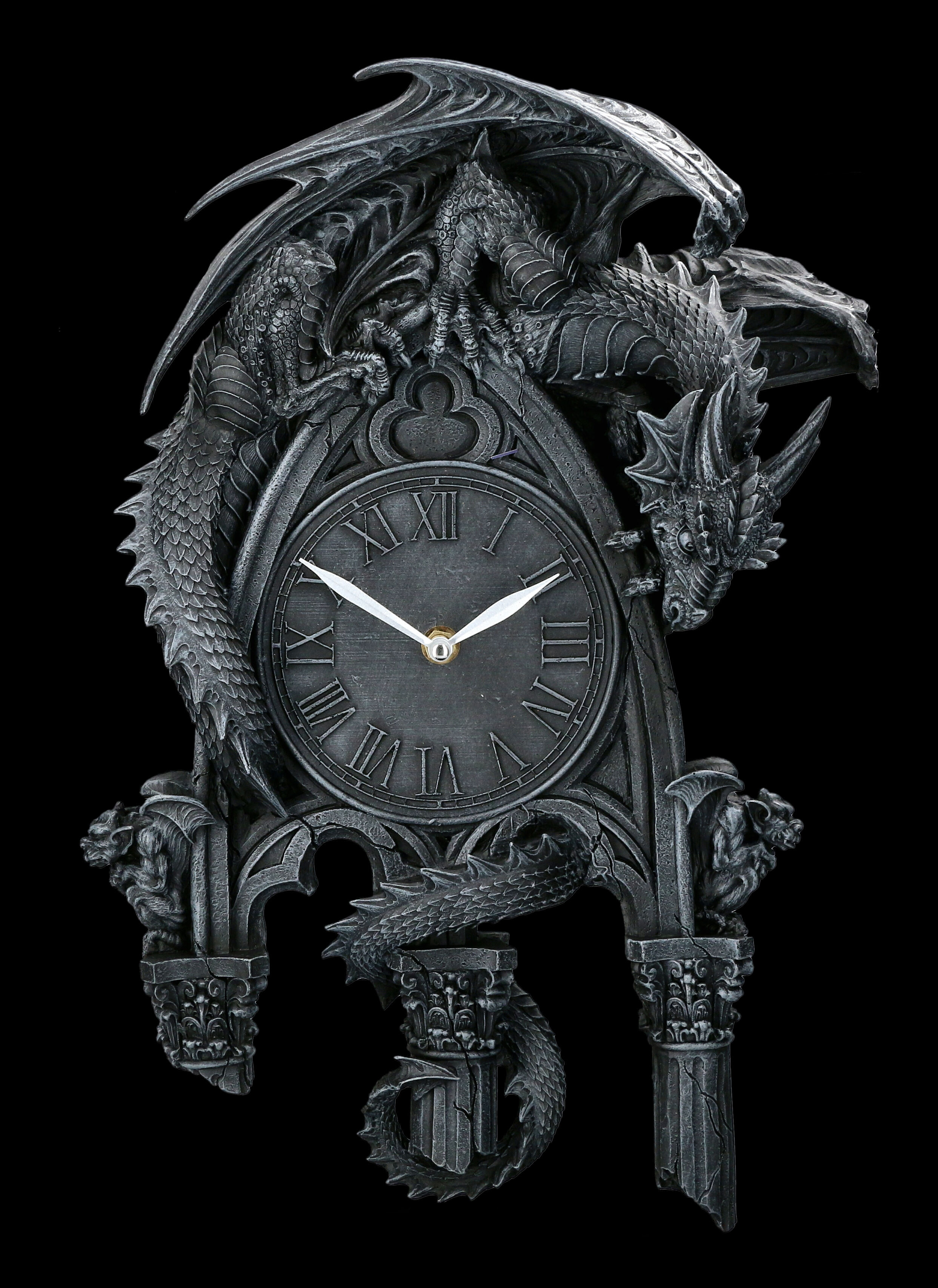 ALCHEMY GOTHIC Wall Clock Angel Wanduhr 