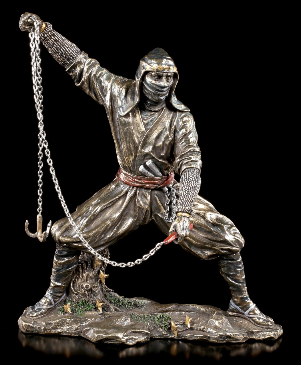 Ninja Krieger Figur mit Wurfhaken