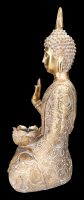 Buddha Teelichthalter - Verziert goldfarben
