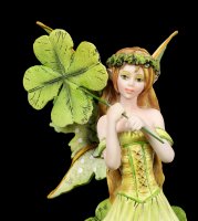 Fairy Figurine - Tanja with four-leaf Clover