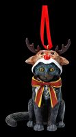 Christmas Tree Decoration - Cat as Reindeer