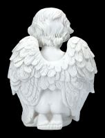 Engelfigur - Betendes Engelchen mit Kreuz