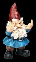 Garden Gnome Figurine Rude 2-Fingered