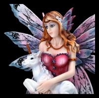 Fairy Figurine - Unicora wich Baby Unicorn