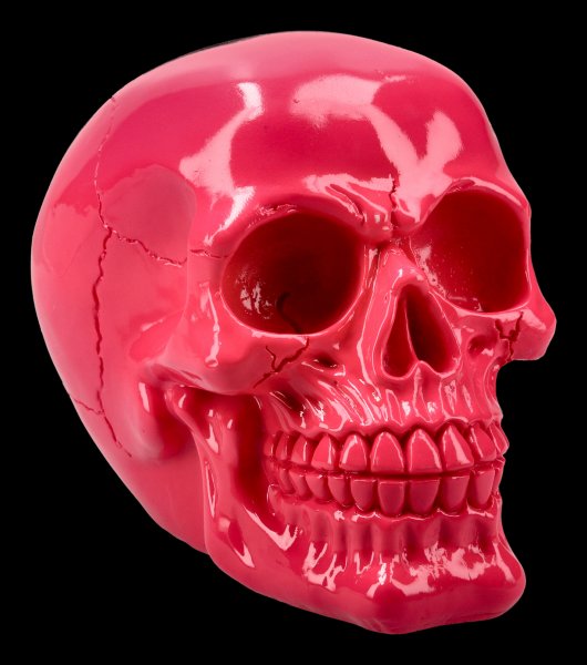 Totenkopf - glänzend pink