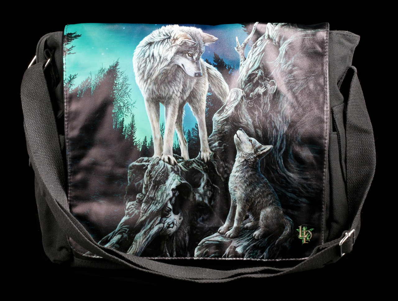 Messenger Bag with Wolves - Guidance