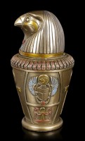 Kanopenkrug - Horussohn Kebechsenuef - bronziert