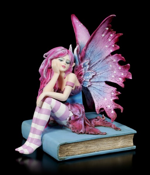 Pacific Giftware NEW AMY BROWN Fairy Figurine FLIRTING Fairy and butterfly 