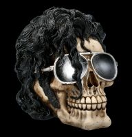 Totenkopf Figur mit Brille - Bad