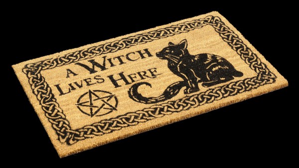 Fantasy Doormat - A Witch Lives Here