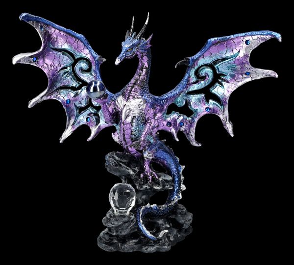 Dragon Figurine - Blue Dragon Protector