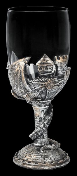 Glass with Dragon - Saphir