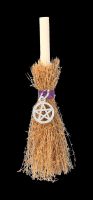 Mini Witch&#39;s Broom with Pentagram