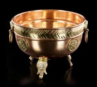 Ritual Copper Bowl - Pentagram large