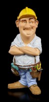 Funny Job Figurine - Construction Worker with Tool Belt