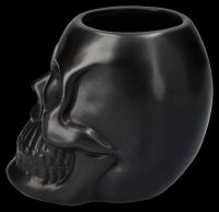 Plant Pot - Skull black