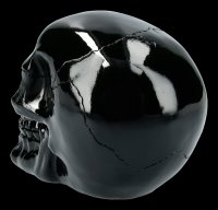 Totenkopf - glänzend schwarz