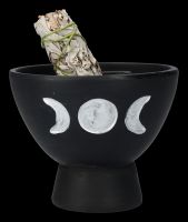 Räucherschale Terrakotta - Dreifach-Mond schwarz