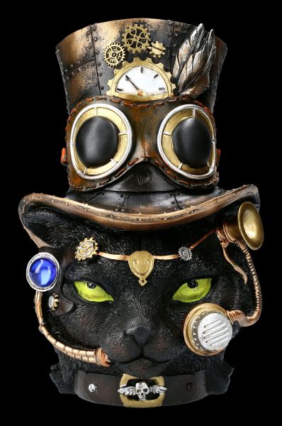 Cat Figurine - Steampunk Felius Mogg
