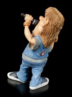 Funny Job Figurine - Singer with Microphone