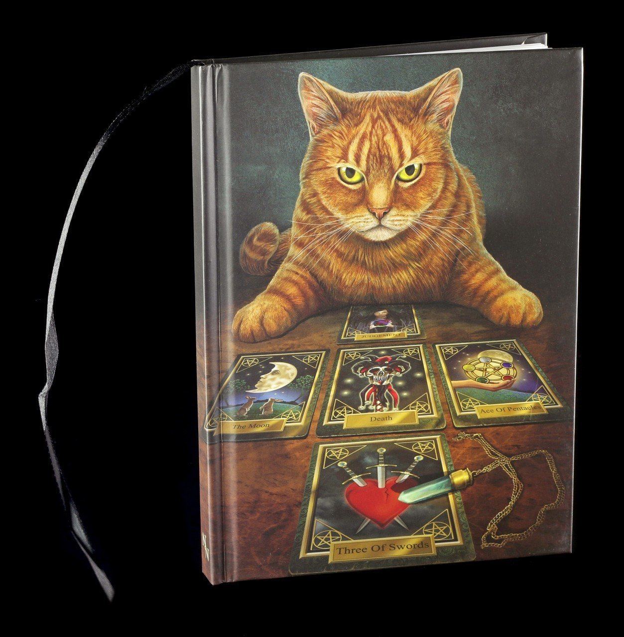 Hardcover Notizbuch mit Katze - The Reader