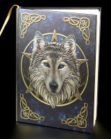 Hardcover Notizbuch mit Wolf - The Wild One