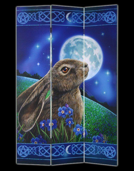 Raumteiler - Moon Gazing Hare by Lisa Parker