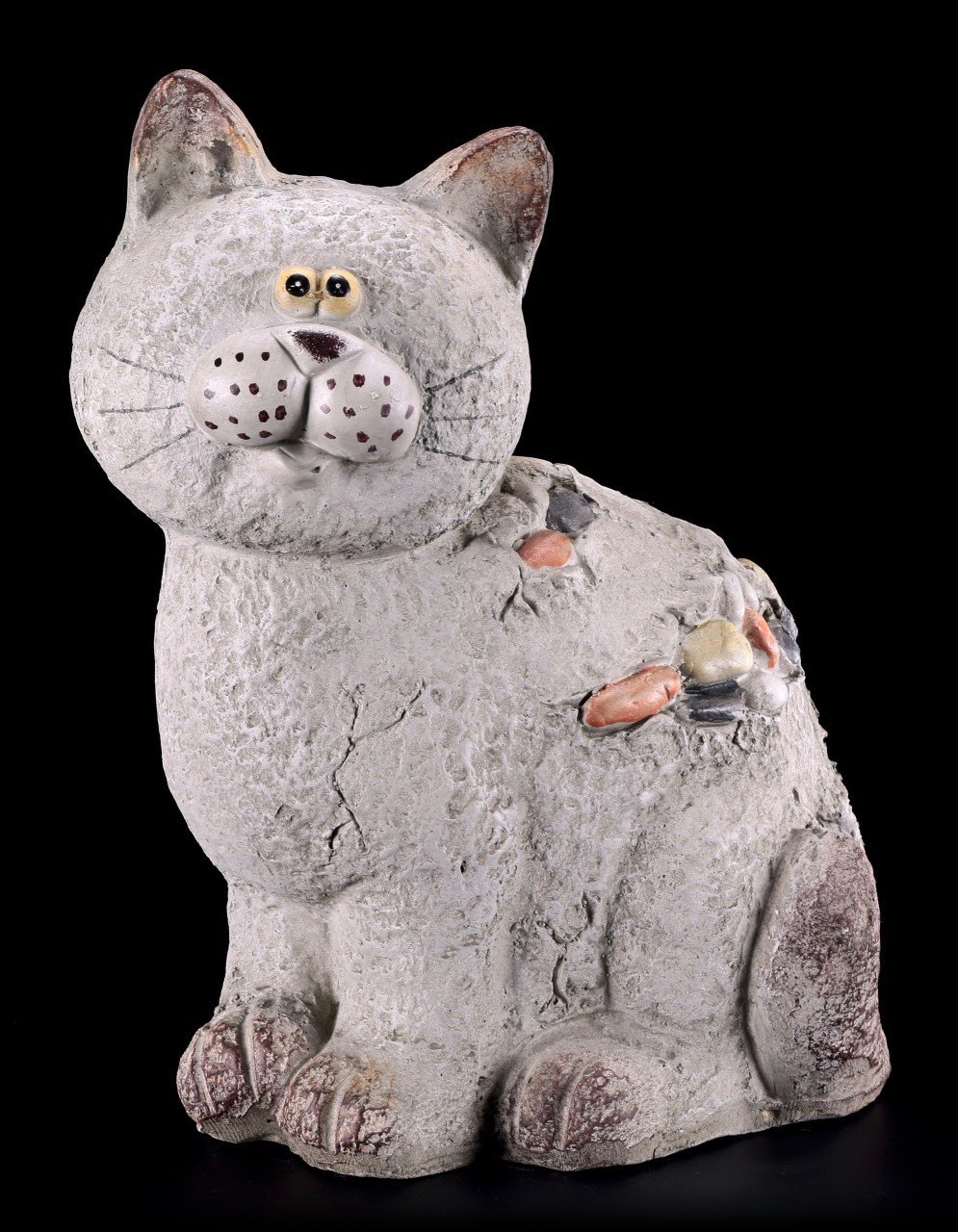Garden Figurine - Cat in Stone Look