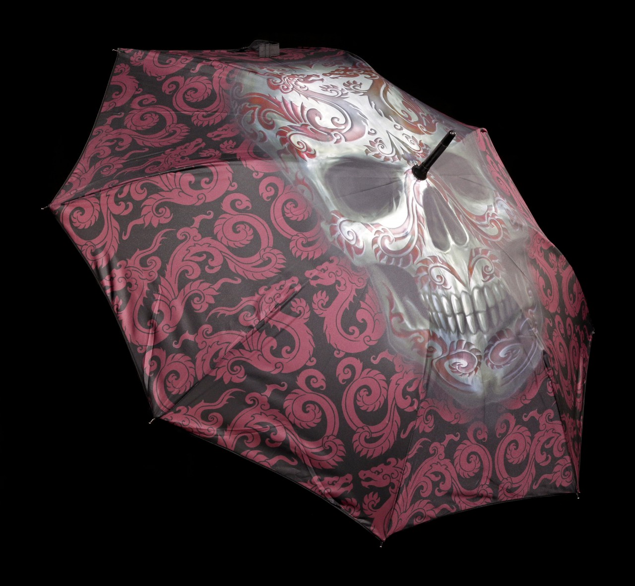 Regenschirm mit Totenkopf - Oriental Skull by Anne Stokes