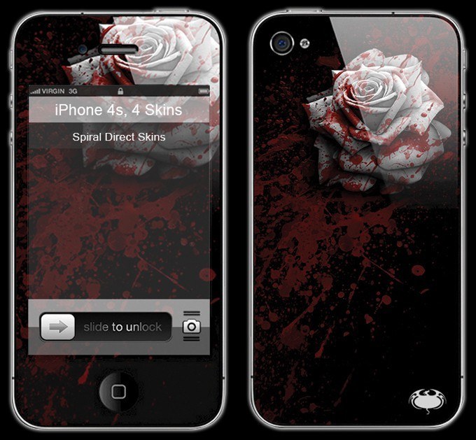 White Rose - Gothic Smartphone Skin