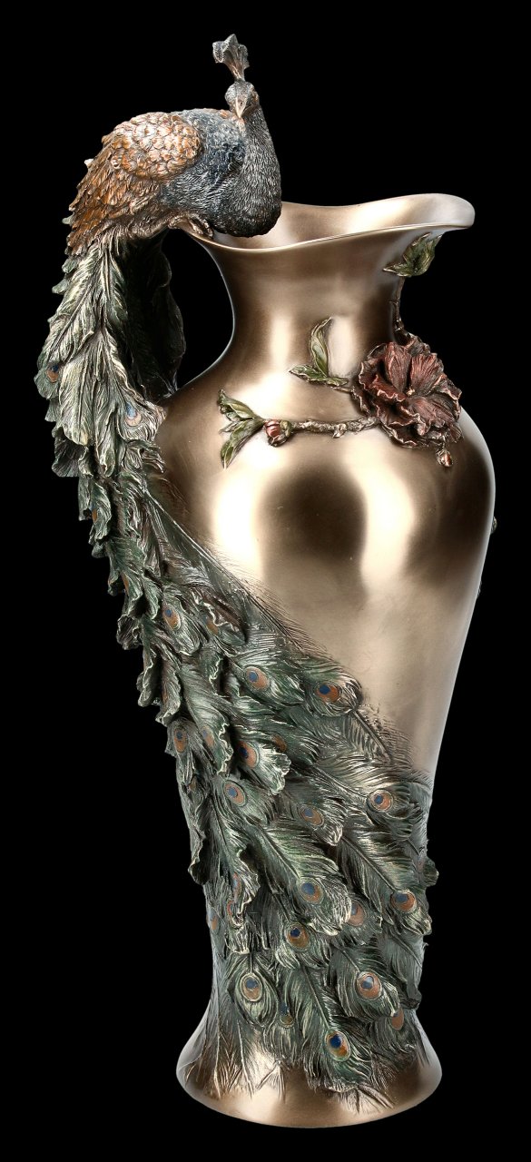 Art Nouveau Flower Vase - Peacock
