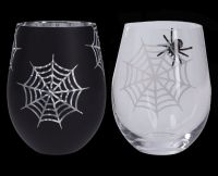 Weinglas 2er Set - Spinnen
