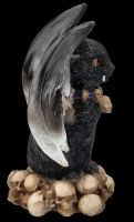 Vampire Cat Figurine on Skulls - Count Catula