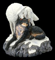 Wolf Figurines - Snow Kisses by Lisa Parker