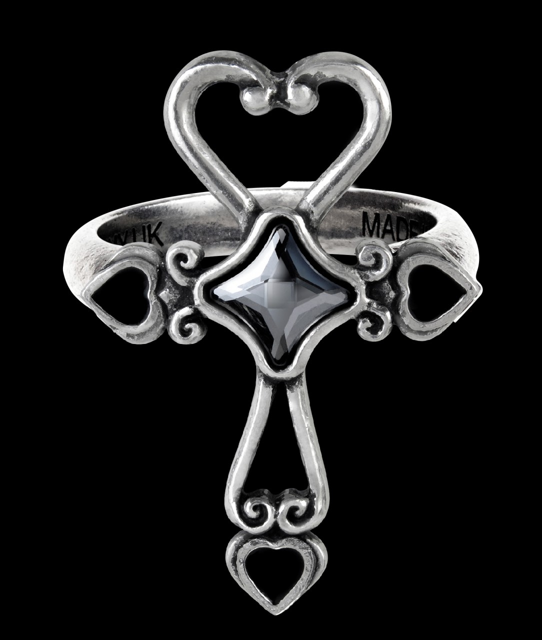 Alchemy Gothic Kreuz Ring - Amourankh