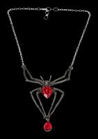 Halskette Spinne - Black Widow