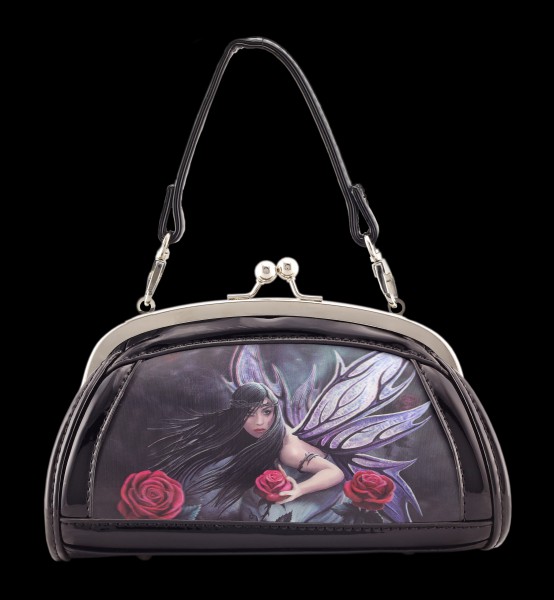 Lack Abend-Handtasche mit 3D Motiv - Rose Fairy