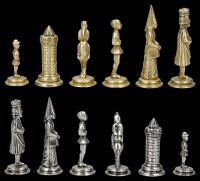 Schachfiguren Camelot - Metall klein