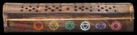 Incense Holder Set - Wooden Box Chakra